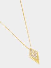 Versace Gold Blade Crystal Necklace