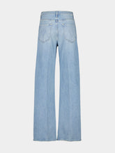 Mother Light Blue Wide-Leg High-Rise Jeans