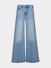 Mother Blue Wide-Leg Jeans in I Confess Wash