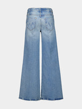 Mother Blue Wide-Leg Jeans in I Confess Wash