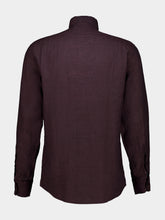 Frescobol Carioca Cocoa Brown Antonio Linen Shirt