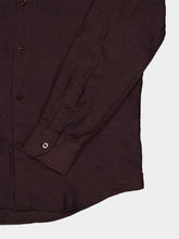 Frescobol Carioca Cocoa Brown Antonio Linen Shirt