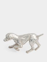 Leitão & Irmão Silver Épagneul Breton Sculpture