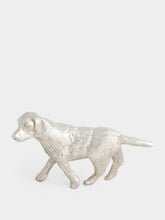 Leitão & Irmão Silver Labrador Retriever Sculpture