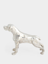Leitão & Irmão Silver German Pointer Sculpture
