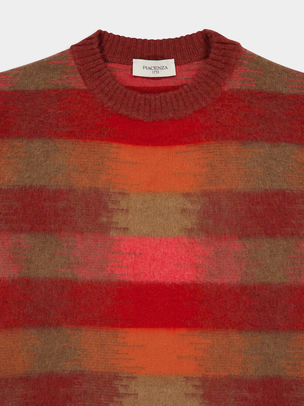 Striped Virgin Wool Crewneck Sweater