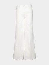 Mother White Twister Sneak Jeans