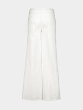 Mother White Twister Sneak Jeans