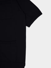 Piacenza 1733 Black Short-Sleeve Button-Up Shirt