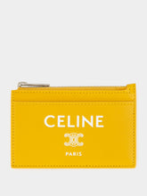 Celine CARD HOLDER ZIPPED LAMBSKIN LEATHER SMALL