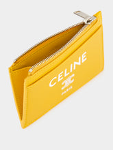 Celine CARD HOLDER ZIPPED LAMBSKIN LEATHER SMALL