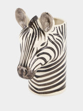 Quail Ceramics Zebra Motif Pencil Holder