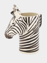 Quail Ceramics Zebra Motif Pencil Holder