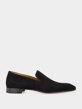 Christian Louboutin Black Dandelion Suede Loafers