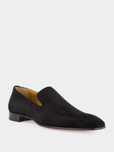 Christian Louboutin Black Dandelion Suede Loafers