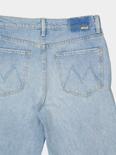 Mother Blue The Dodger Button Hover Cuff Jeans