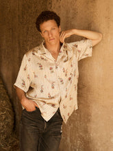 Valentino Garavani Butter Silk Bowling Shirt Floral Print