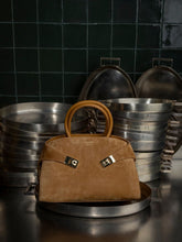 Ferragamo Brown Hug Small Leather Top Handle Bag