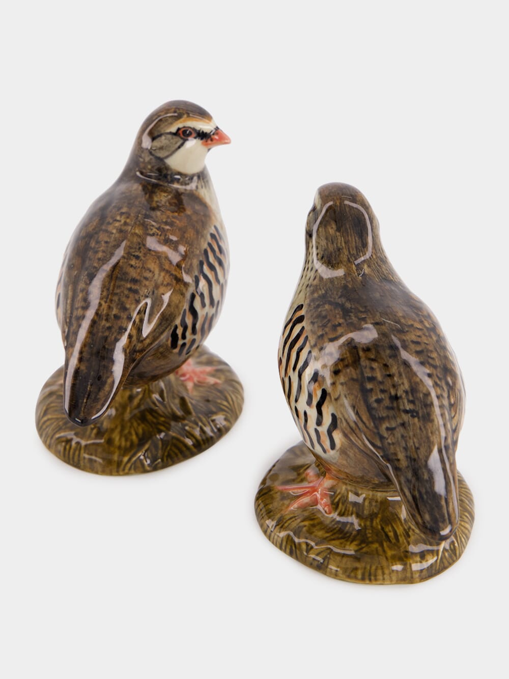 Red Legged Partridge figures Set of 2