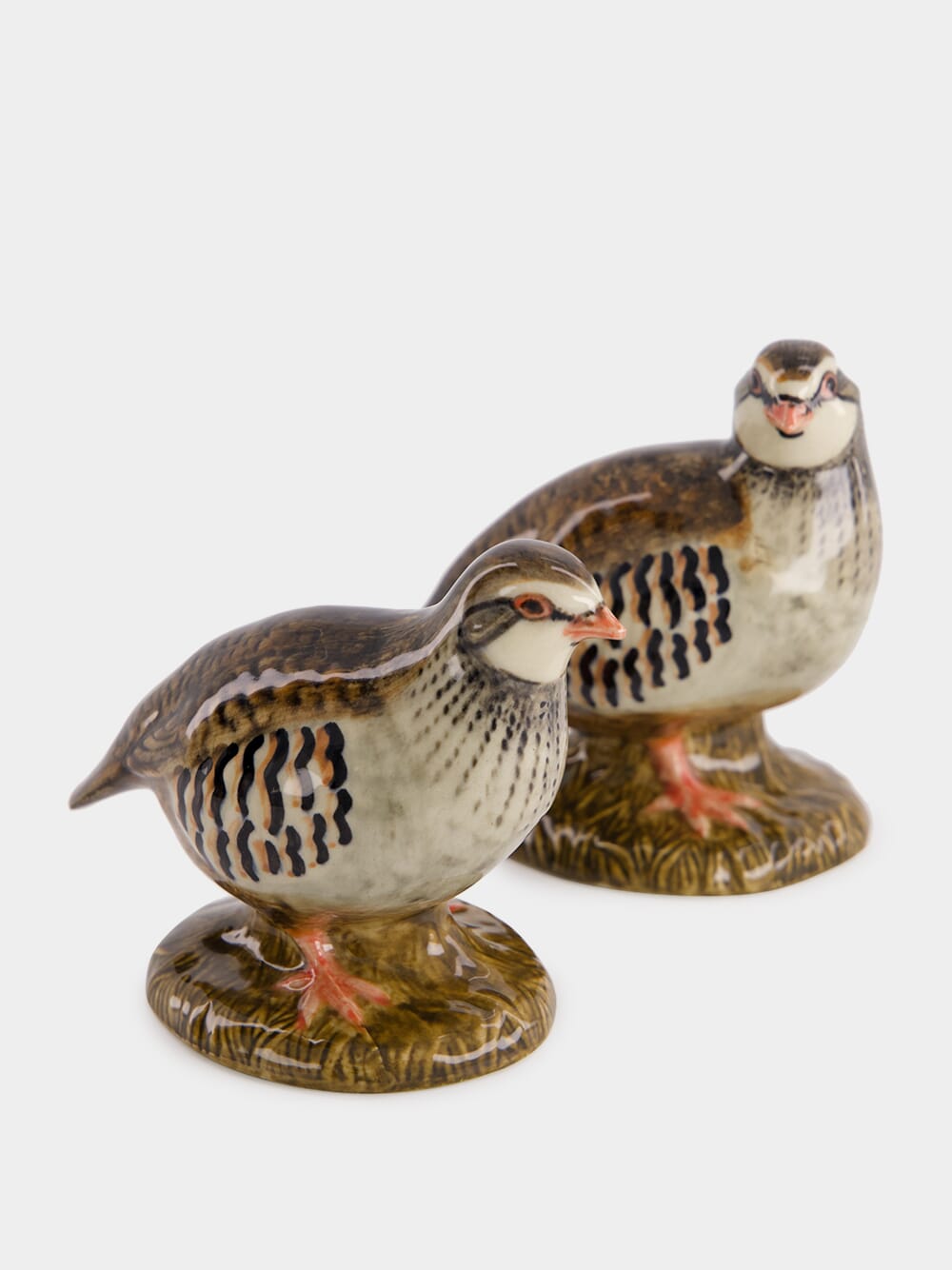 Red Legged Partridge figures Set of 2