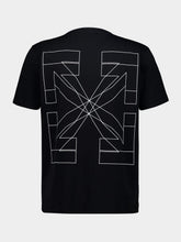 Off-White Black Outline Arrow Slim Cotton T-Shirt