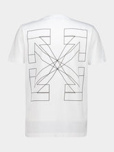 Off-White White Outline Arrow Slim Cotton T-Shirt
