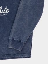 Off-White Blue Sporty Fleece Cotton Polo