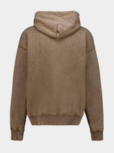 Off-White Brown OW Racing Cotton Hooded Sweatshirt
