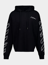 Off-White Black Type Machine Arrow Cotton Hooded Sweatshirt