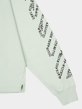 Off-White Mint Green Type Machine Arrow Cotton Hooded Sweatshirt