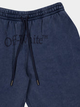 Off-White Blue Bookish Mar Skate Cotton Sweatshorts