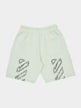 Off-White Mint Green Big Double Arrow Cotton Shorts