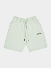 Off-White Mint Green Big Double Arrow Cotton Shorts