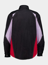 Off-White Black Block Denim Button-Up Overshirt