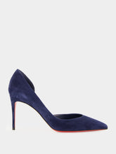 Christian Louboutin Iriza 85 mm Zaffiro Blue Suede Pumps
