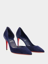 Christian Louboutin Iriza 85 mm Zaffiro Blue Suede Pumps