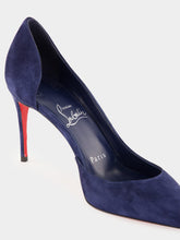 Christian Louboutin Iriza 85 mm Zaffiro Blue Suede Pumps