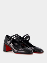 Christian Louboutin Black Miss Jane Patent Leather Pumps