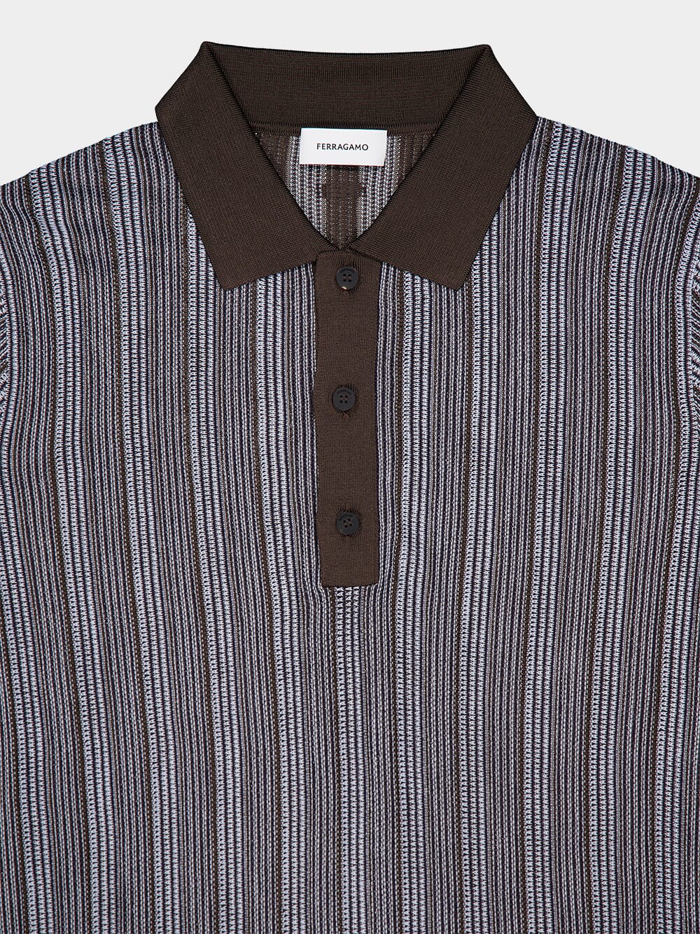 Polo with Vertical Stripes