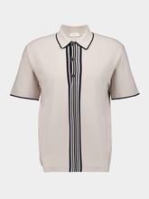 Ferragamo Polo Shirt with Center Stripe
