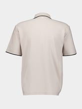 Ferragamo Polo Shirt with Center Stripe