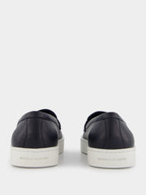 Manolo Blahnik Ellis Navy Calf Leather Loafers