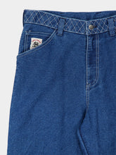 Bode Indigo Embroidered Denim Knolly Brook Trousers