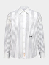 Bode Black and White Steamboat Stripe Shirt