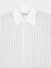Bode Black and White Steamboat Stripe Shirt