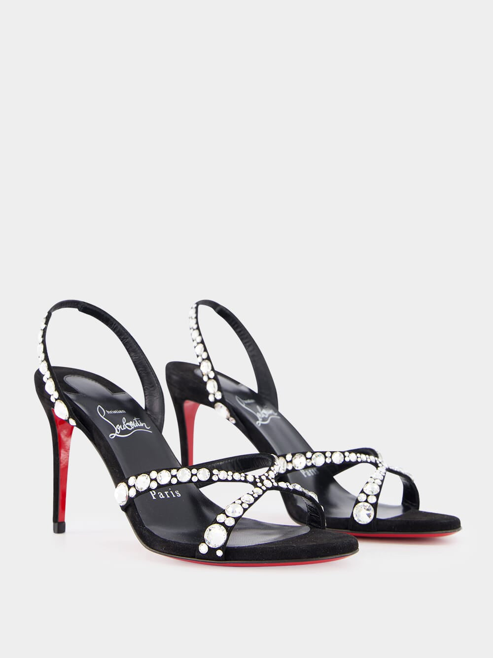 Emilie Strass 85mm leather sandals