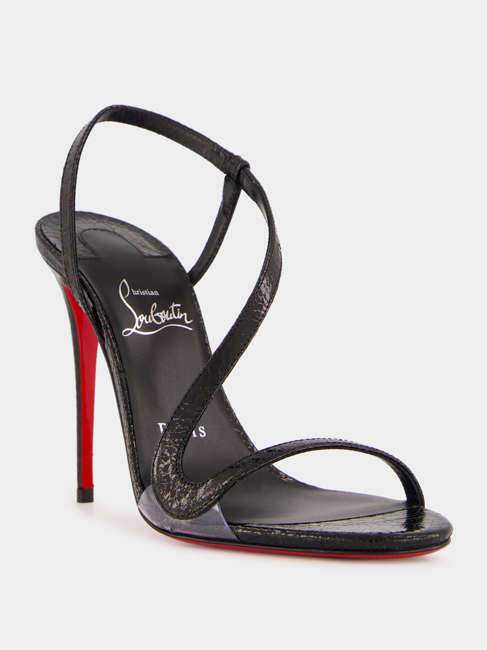 Rosalie Black Leather Sandals