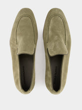Manolo Blahnik Khaki Truro Suede Loafers