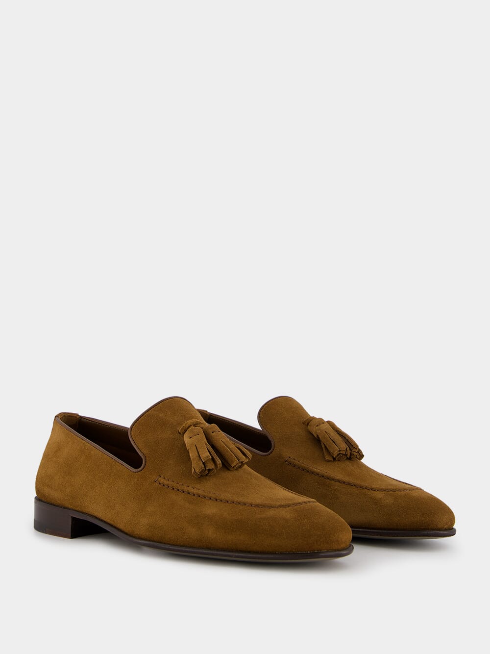 Chester Brown Suede Tassel Loafers