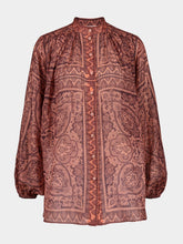 Zimmermann Paisley Ottie Ramie Tunic Top